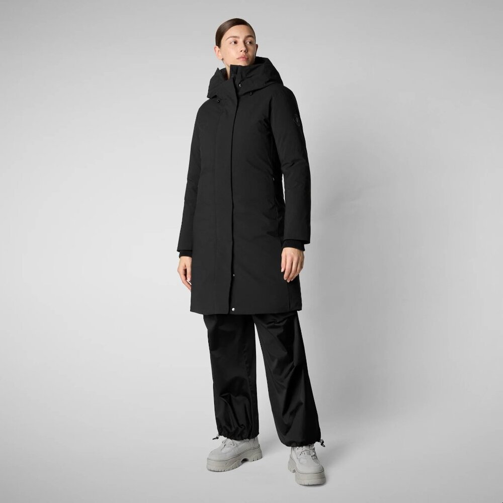 Save the Duck Women's hooded parka Sienna in black